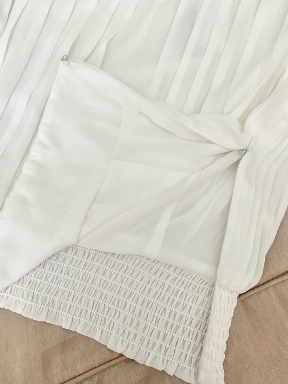 NWT Jason Wu White Pleated Sleeveless Crop Top - Picture 12 of 12
